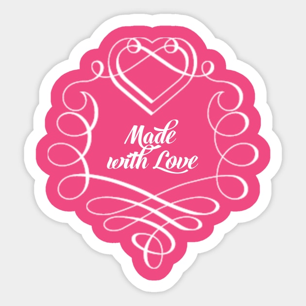 Made with Love Sticker by KazSells